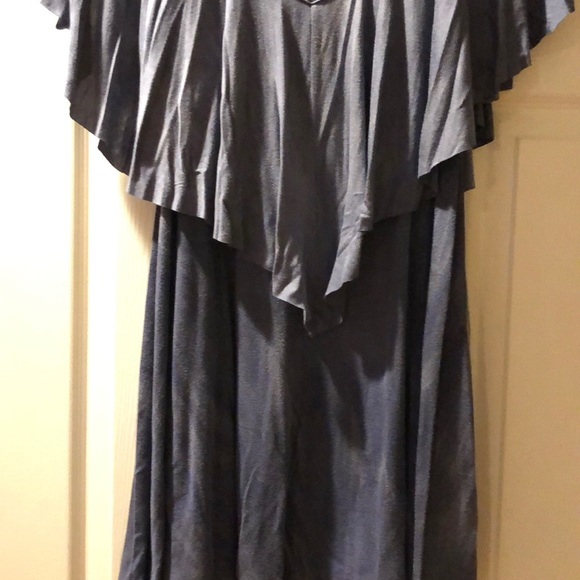 Fun and flirty blue cotton dress size M - Picture 3 of 3